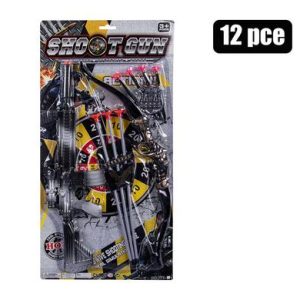 GUN RIFLE SUCTION DART ARCHERY SET 12pc
