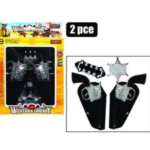 GUNS HAND 7pc WILD-WEST PLAYSET W/HOLSTE