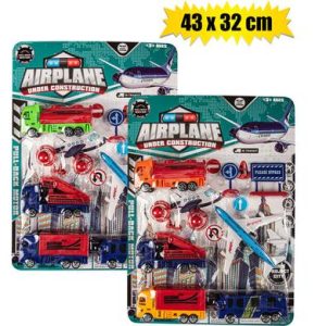 VEHICLE PLAYSET AIRPORT 43x32cm