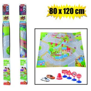 VEHICLE PLAYMAT 2 CARS & ACC 120 x 80 cm