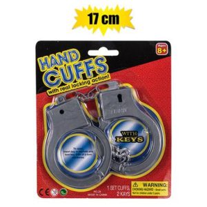PLAYSET HAND CUFFS PL W/ 2 KEYS 17cm