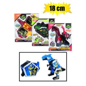BOYS PLAYSET DINO 2IN1 TRANSFORM 18cm