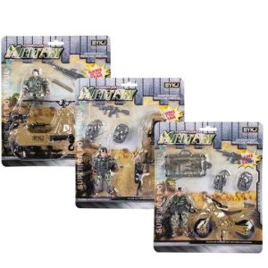 BOYS PLAYSET COMBAT MILITARY 26cm