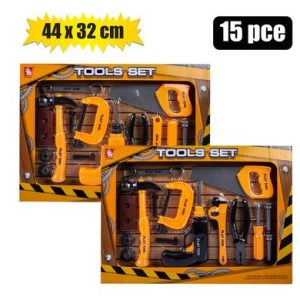 BOYS PLAYSET CONSTR TOOLS 15PC44x32cm