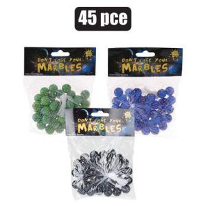 BOYS PLAYSET GAME MARBLES 16mm 45PC L/E