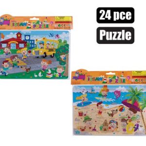 PUZZLE JIGSAW CARTOON ASSTD 24PC