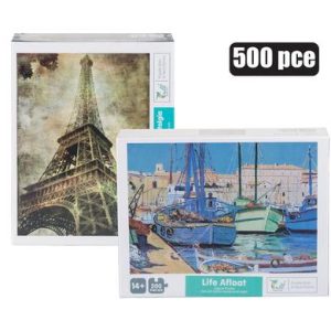 PUZZLE JIGSAW ASSTD 500PC