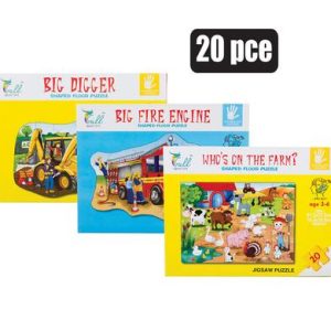 PUZZLE FLOOR JIGSAW SHAPED BOY ASSTD PCS