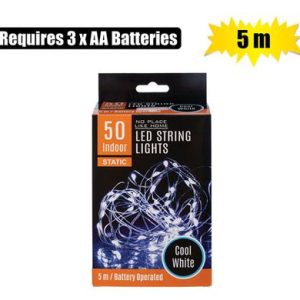 LIGHT FAIRY LED-50x COOL WHT 5m B/O