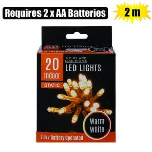LIGHT LED-20x WARM WHT 2m B/O