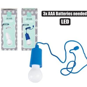 ORN LIGHT GLOBE W/PULL STRING