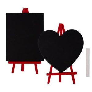 ORN DECOR MDF BLACKBOARD W/CHALK 18cm