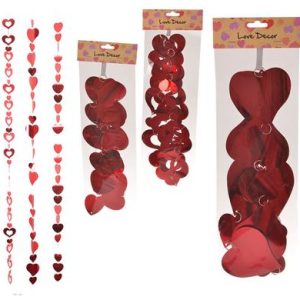 ORN OCCASION LOVE HANGING HEARTS