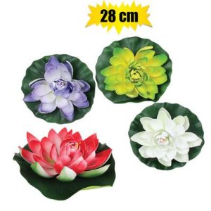 FLOWER FLOATING LOTUS 28CM ASST