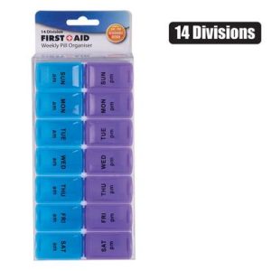 PILL-REMINDER 14-DIVISIONS AM/PM