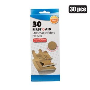 FIRSTAID PLASTER FABRIC 30PC ASSTD SIZES