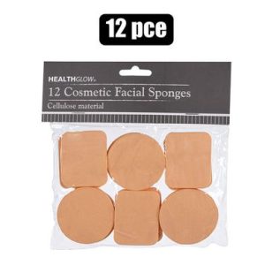 COSMETIC FACIAL SPONGES CELLULOSE 12PC