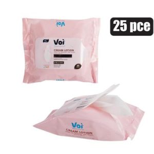VOI FACIAL-WIPES VISCOSE 25PCE