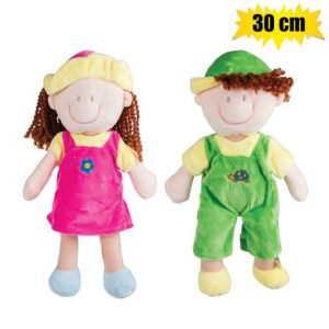 DOLL RAG 30cm ASSTD