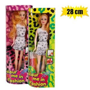 FASHION DOLL DIY COLOUR ASSTD 28cm