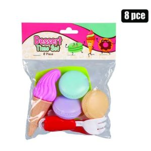 PLAYSET FOOD DESERT TIME SET 8PC 20x15cm