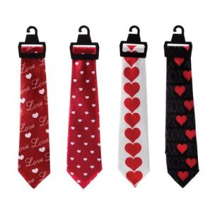 DRESS UP TIE WITH HEARTS ASSTD
