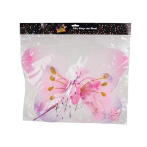 DRESS UP WINGS/WAND/BAND BTTRFLY 54x40cm