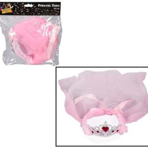 DRESS UP PRINCESS TIARA WITH VEIL