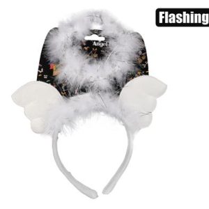 DRESS UP HEADBAND ANGEL LIGHT UP