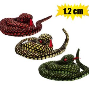 PLUSH SNAKE ASSTD 1.2m