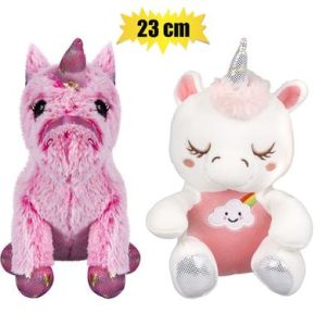 PLUSH UNICORN SOFTIE PINK PURPLE 23cm