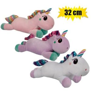 PLUSH UNICORN W/STARS ASSTD 32cm