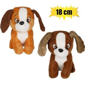 PLUSH DOG ANIMATED ASSTD 18cm