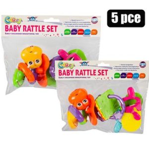 BABY RATTLE SET 5PC
