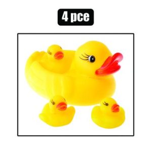 BABY VINYL DUCK MOM & BABY SET, 4pc