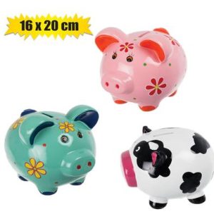 MONEY-BANK CERAMIC DECORATIVE PIGGY