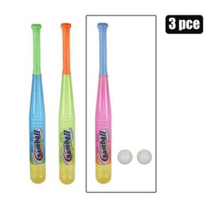 BASEBALL BAT WITH 2PC BALLS ASSTD