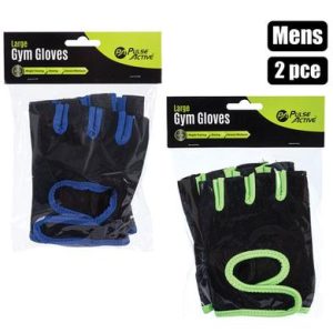 FITNESS GYM GLOVES MEN ASSORTED 2PC