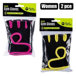 FITNESS GYM GLOVES WOMEN ASSORTED 2PC