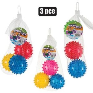 FITNESS MASSAGE BALL 8cm 3PC ASSTD