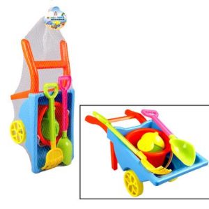 BEACH-SET PL WHEEL-BARROW W/ACCESSORIES