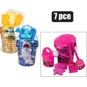 BEACH BUCKET SET IRIDESCENT 7PC