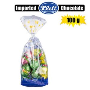 SWEET CHOC KL EASTER EGGS FOILED BAG100g