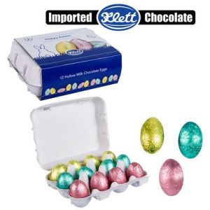 SWEET CHOC KL EASTER FOIL EGGSCRATE 12