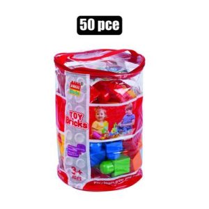 BUILDING BLOCKS STORAGE 50PC JNR MY TOWN