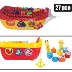 BUILDING BLOCKS STORAGE BOAT 27 PC