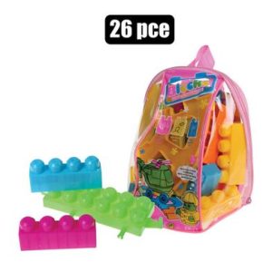 BUILDING BLOCKS STORAGE 26PC BACK-PACK