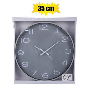 CLOCK WALL PL ROUND 35CM