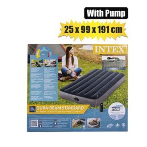 INTEX AIRBED D/B-SNGL W/PUMP 99x191x25cm