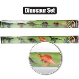 ANIMALS DINOSAUR IN-TUBE 6pc ASSTD